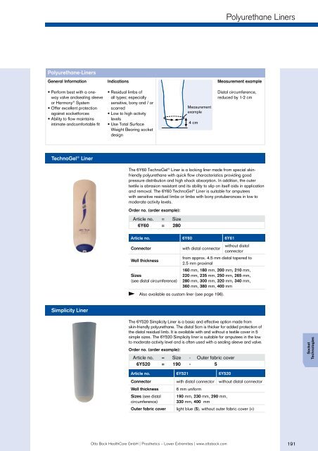 Prosthetics Lower Extremities - Kinetech Medical