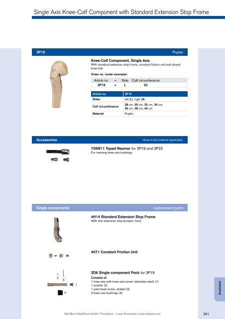 Prosthetics Lower Extremities - Kinetech Medical