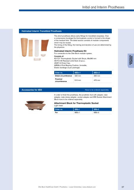 Prosthetics Lower Extremities - Kinetech Medical