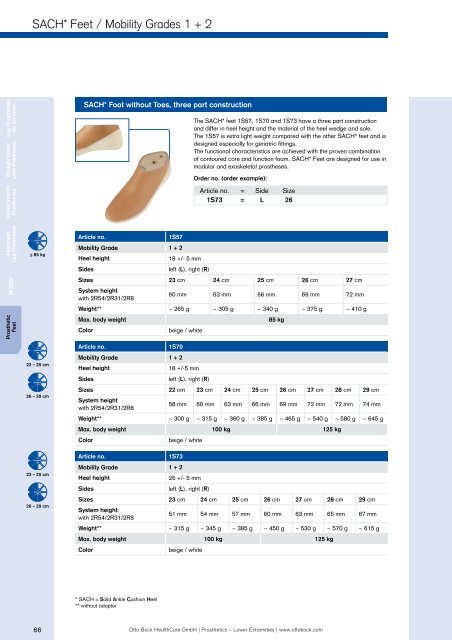 Prosthetics Lower Extremities - Kinetech Medical