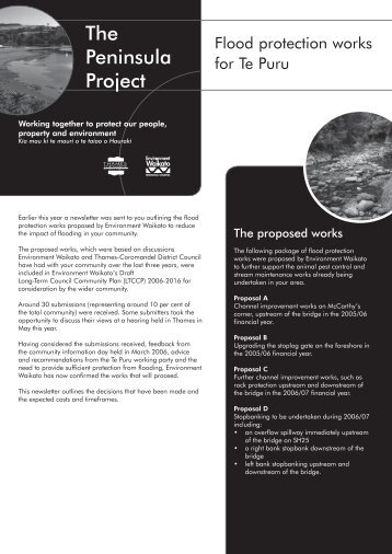 Te Puru flood protection update - Waikato Regional Council