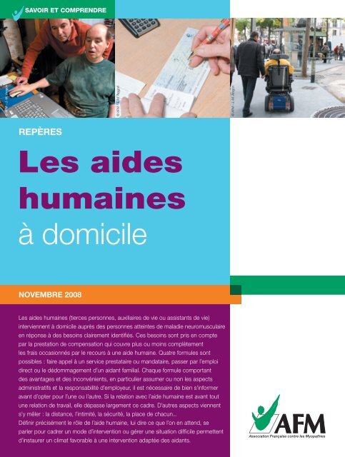 Les aides humaines Ã  domicile - Institut de Myologie