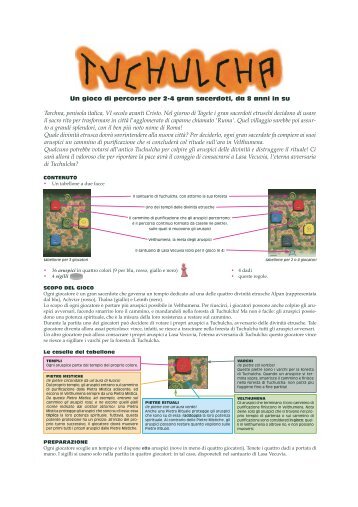 Un gioco di percorso per 2-4 gran sacerdoti, da 8 anni in su Tarchna ...