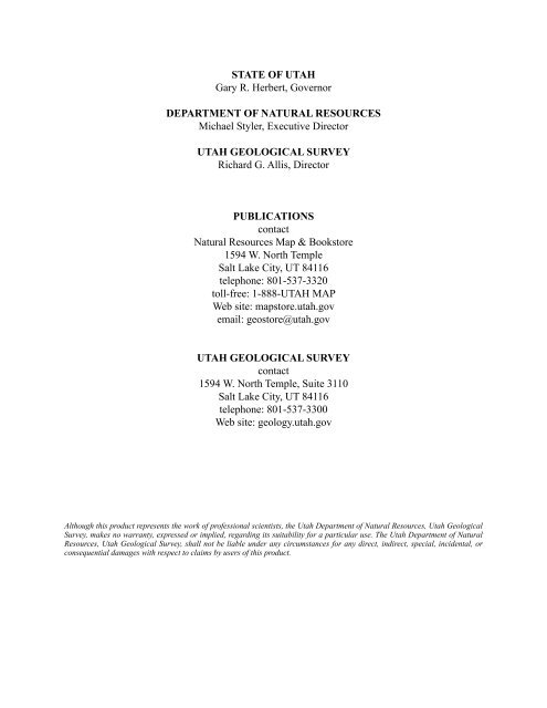 Estimation of potential debris-flow volumes for Centerville Canyon ...