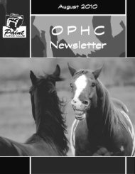 newsletter august 2010.pdf - Ohio Paint Horse Club