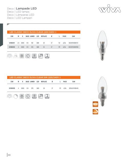 Scarica il Catalogo Sorgenti Luminose 2013 - Wiva Group