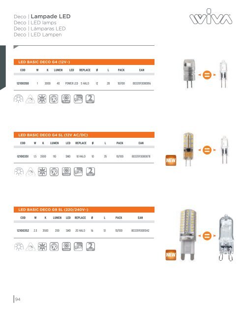 Scarica il Catalogo Sorgenti Luminose 2013 - Wiva Group