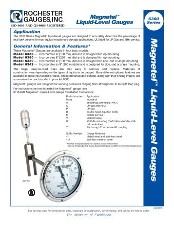 Magnetel Liquid-Level Gauges - EGSA