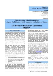 The Medicine Evaluation Committee (MEDEV) - ESIP