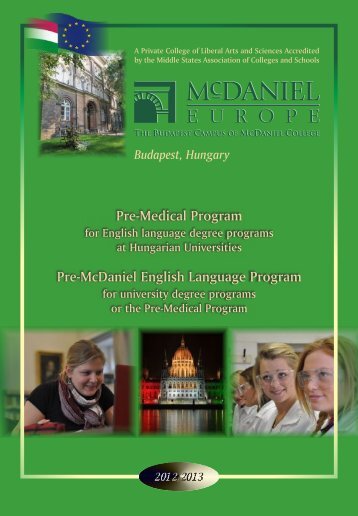 Pre-Medical Program Pre-McDaniel English Language Program