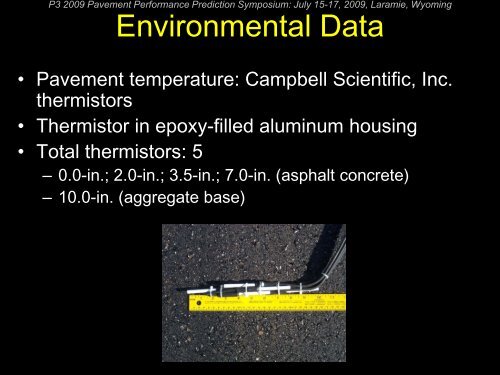 Data Collection and Performance Monitoring of an Instrumented ...