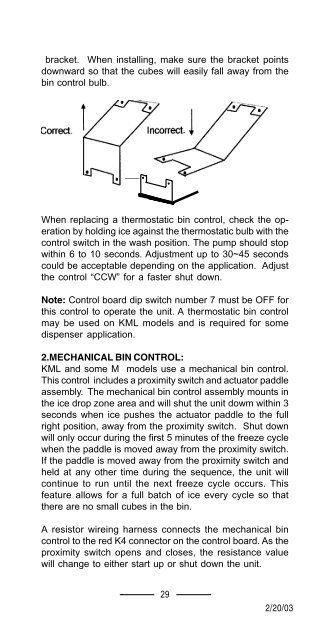 TECH - SPEC'S Technician's Pocket Guide - Hoshizaki America, Inc.