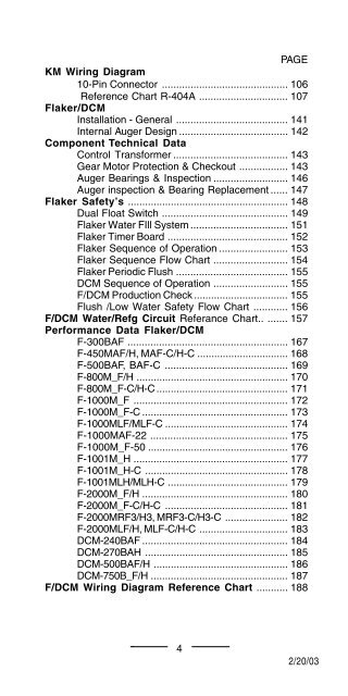 TECH - SPEC'S Technician's Pocket Guide - Hoshizaki America, Inc.