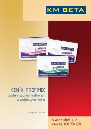 CenÃ­k PROFIMIX - KM Beta