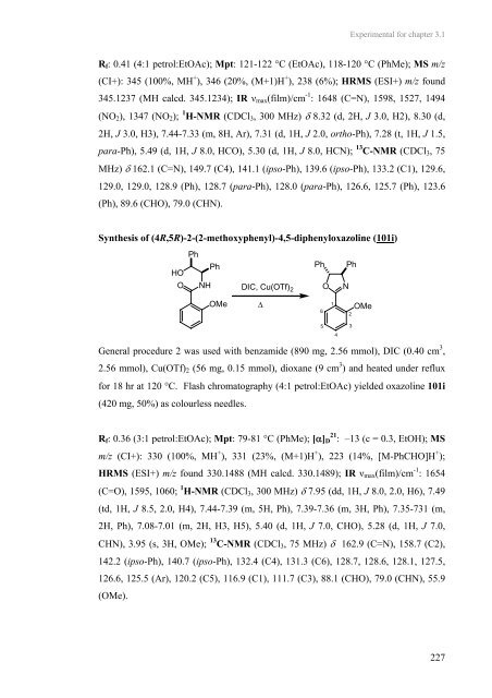 A Route to Carbasugar Analogues - Jonathan Clayden - The ...