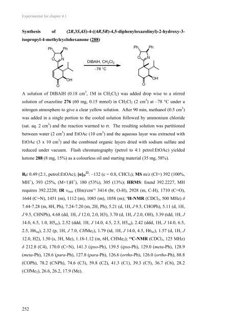 A Route to Carbasugar Analogues - Jonathan Clayden - The ...