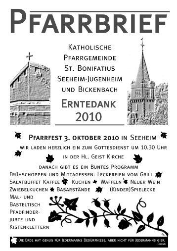 Erntedank - St. Bonifatius Seeheim-Jugenheim