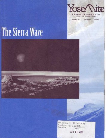 â€œThe Sierra Waveâ€ [lenticular cloud; aka Mountain ... - Yosemite Online