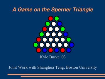 A Game on the Sperner Triangle - Wittenberg University