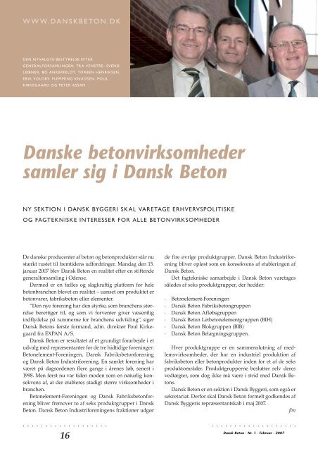 Download blad nr. 1-2007 som pdf - Dansk Beton