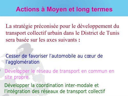 Projet des rÃ©seaux de transport en commun dans le ... - Euromedina