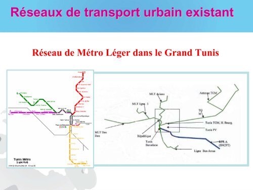 Projet des rÃ©seaux de transport en commun dans le ... - Euromedina