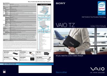 VAIO TZ - Sony