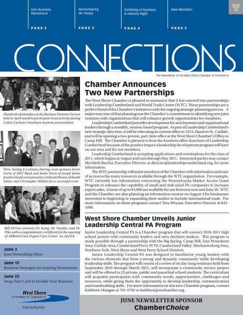 Chamber Announces Two New Partnerships - West Shore Chamber ...