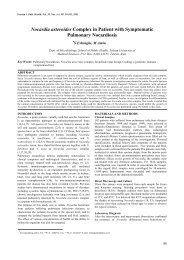 Nocardia asteroides Complex in Patient with Symptomatic ...