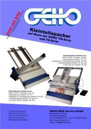 Kleinteilepacker - GEHO PACK Service GmbH