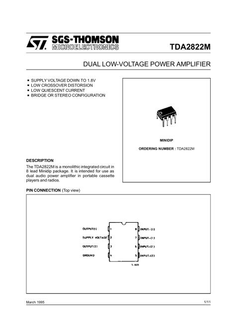 Tda2822m Input Voltage Orders Online | americanprime.com.br