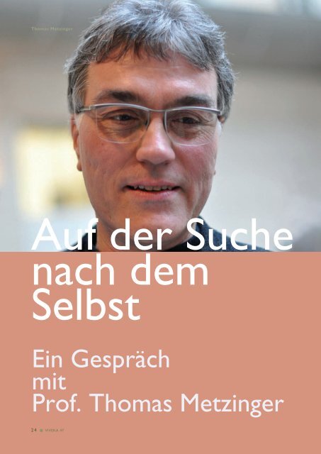 Ein GesprÃ¤ch mit Prof. Thomas Metzinger - VIVEKA - Hefte fÃ¼r Yoga