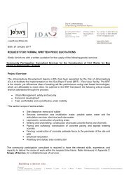 Download details in PDF format - Johannesburg Development Agency