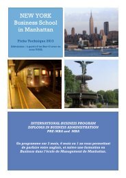 NEW YORK Business School in Manhattan - ISPA