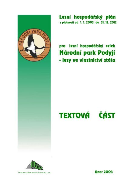 TextovÃ¡ ÄÃ¡st LHP - NÃ¡rodnÃ­ park PodyjÃ­