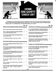 Home Fire Safety Checklist