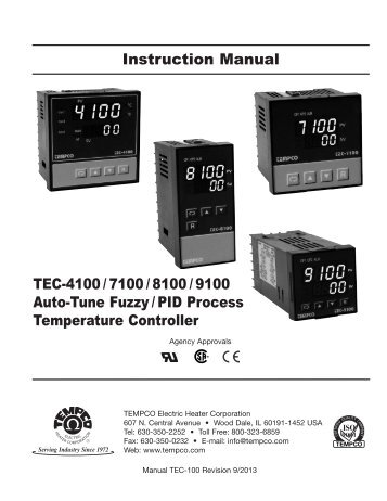 Instruction Manual - Tempco Electric Heater Corporation