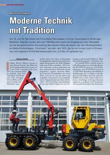 Moderne Technik mit Tradition - Welte