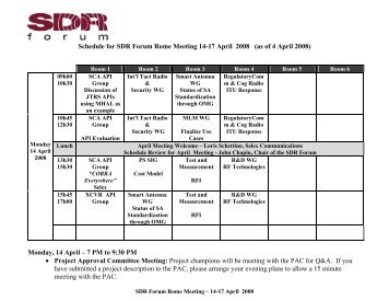 Meeting: Agenda - SDR Forum