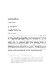 Opinion No. 2008-167 October 8, 2008 Mr. H. Ray Hodnett Attorney ...