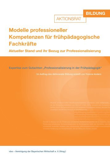 Modelle professioneller Kompetenzen fÃ¼r ... - Aktionsrat Bildung