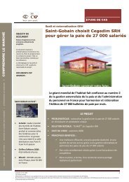 Etude de cas Saint Gobain - Cegedim SRH