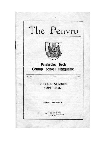 county school pembroke dock. - Penvro Magazines