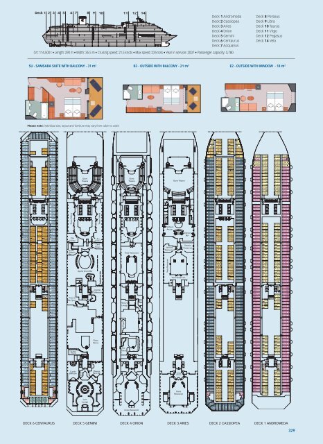 Costa Serena deck plans