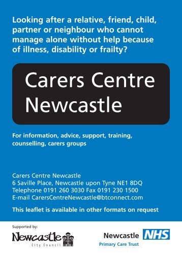 Carers Centre Newcastle - Newcastle City Council