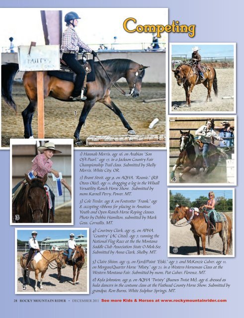 RMR's Kids & Horses 2011 - Rocky Mountain Rider Magazine