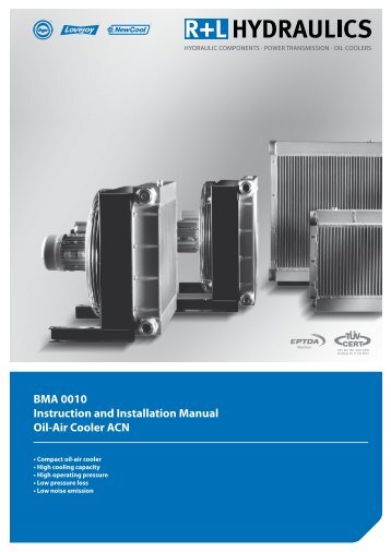 BMA 0010 Instruction and Installation Manual Oil-Air Cooler ACN