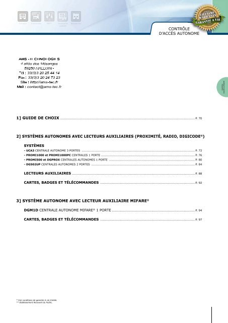 03-CDVI-controle-acc.. - AMS Technologies