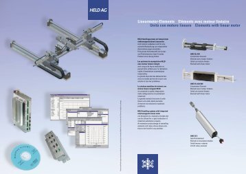 HELD AG Linearmotor-Elemente Eléments avec moteur linéaire ...