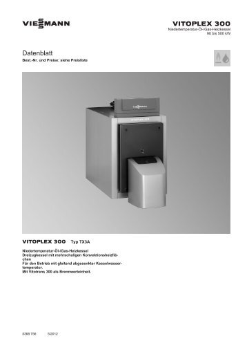 Datenblatt, 80 bis 460 kW967 KB - Viessmann